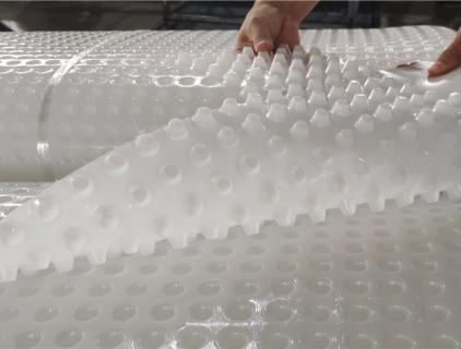 White HDPE  Dimple Drain Board Export to Europe